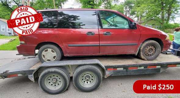 Paid  Cash for 2000 Ford Windstar car in Kansas City